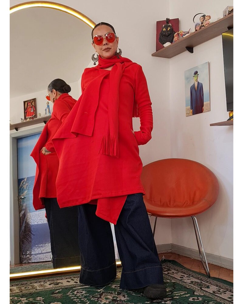 CASACO COBERTOR VERMELHO - Imagem 2
