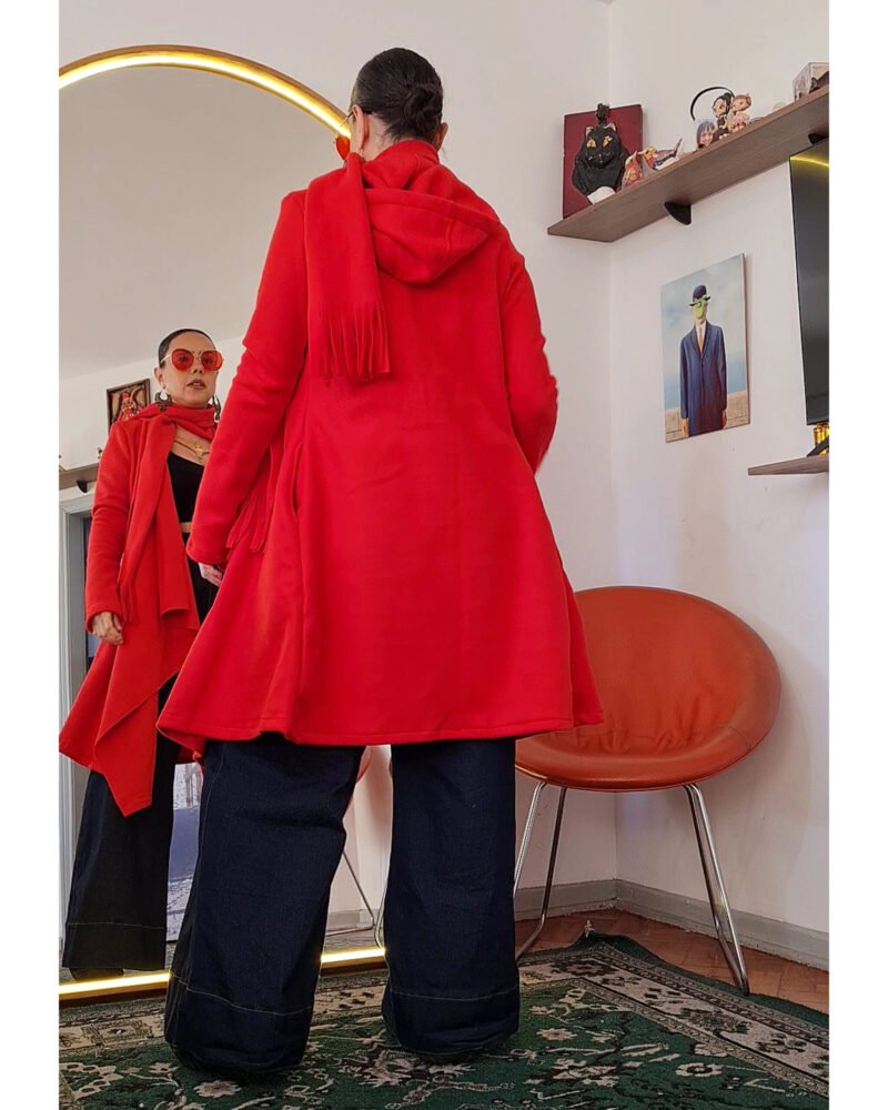 CASACO COBERTOR VERMELHO - Imagem 5