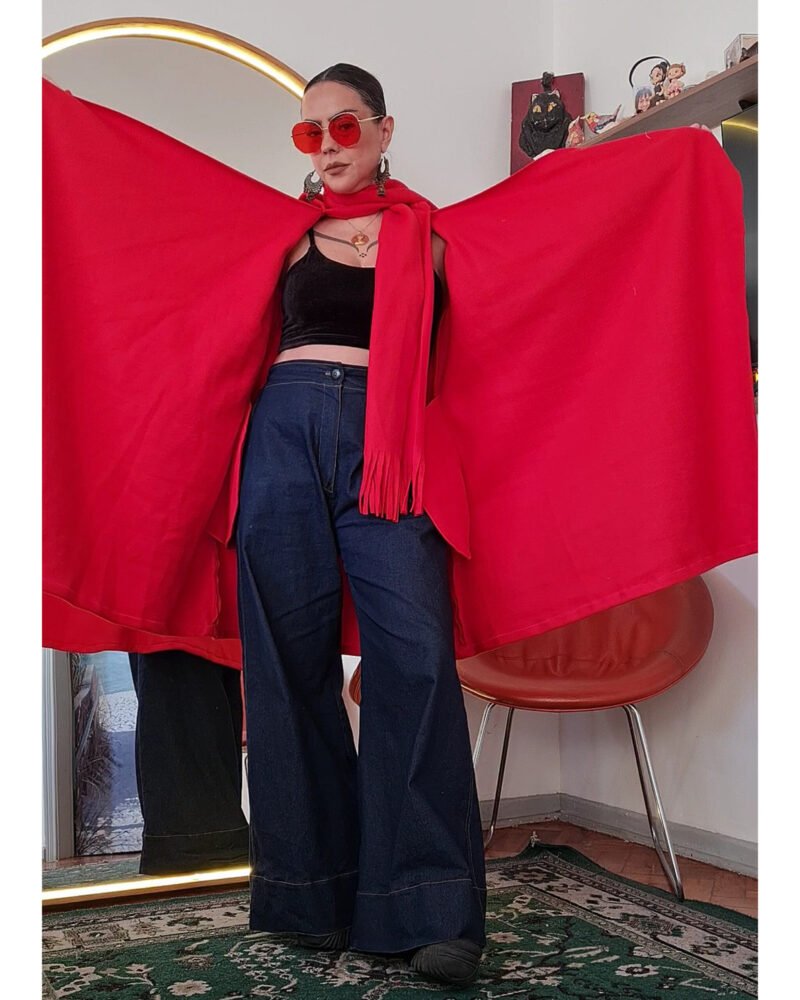 CASACO COBERTOR VERMELHO - Imagem 4