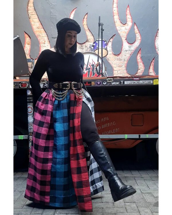 SAIA JASMIM MIX FLANELAS XADREZ - Imagem 2