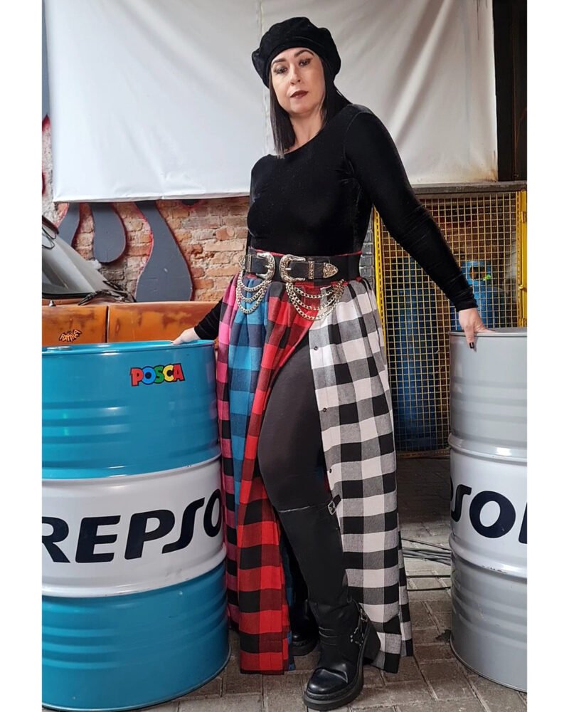 SAIA JASMIM MIX FLANELAS XADREZ - Imagem 4