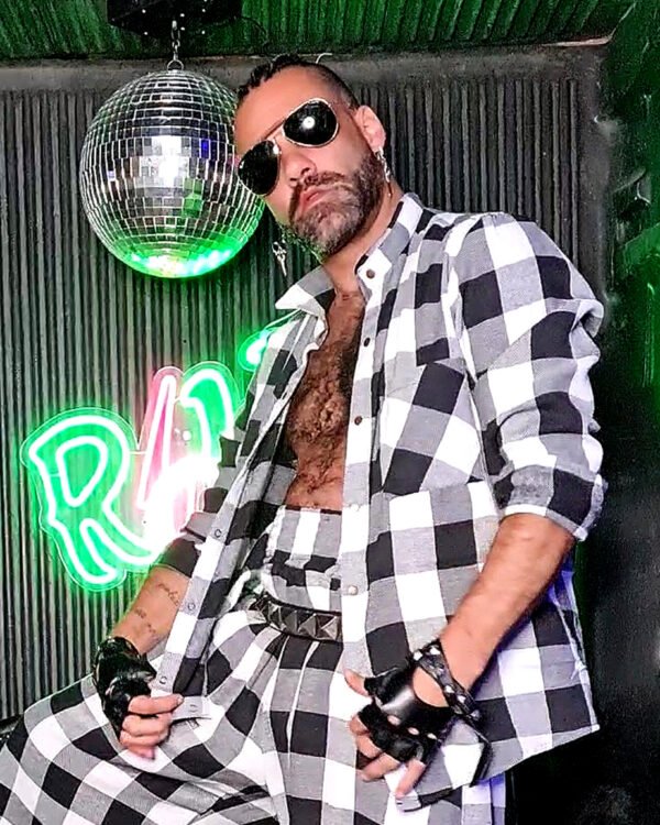 CAMISA MARIA JOÃO MANGA LONGA FLANELA XADREZ BRANCO E PRETO