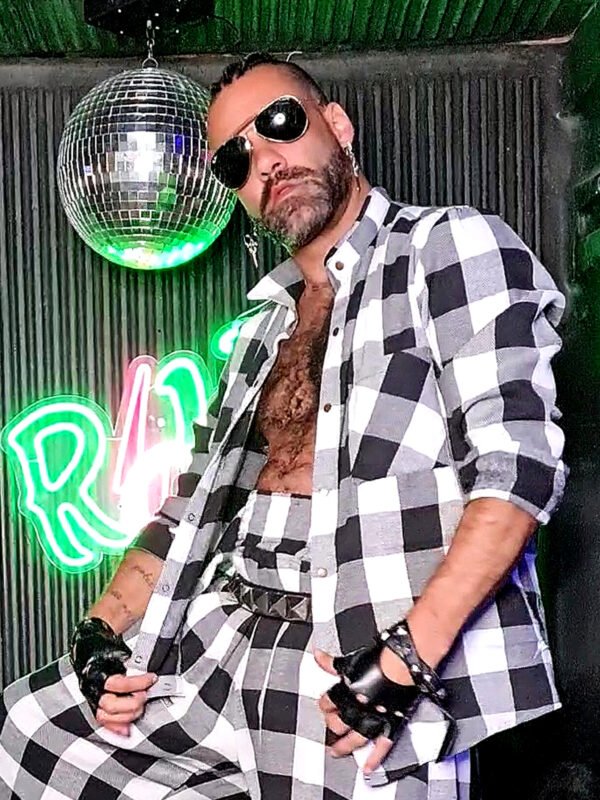 CAMISA MARIA JOÃO MANGA LONGA FLANELA XADREZ BRANCO E PRETO