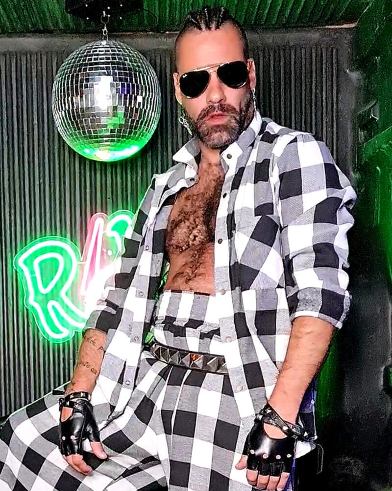 CAMISA MARIA JOÃO MANGA LONGA FLANELA XADREZ BRANCO E PRETO - Imagem 2