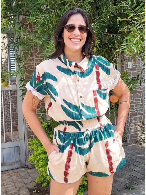 CAMISA MARIA JOÃO MANGA CURTA SOSSEGO