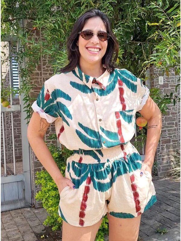 CAMISA MARIA JOÃO MANGA CURTA SOSSEGO