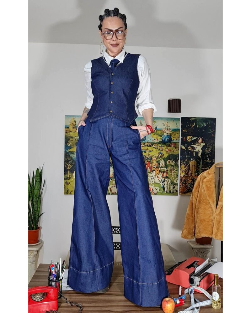 CALÇA PANTALONA JEANS - Imagem 3
