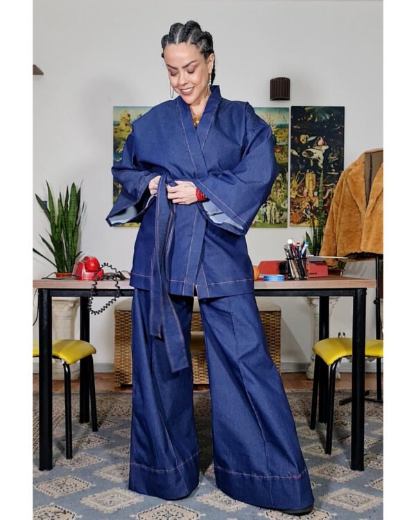 KIMONO YOKO CURTO JEANS - Imagem 2