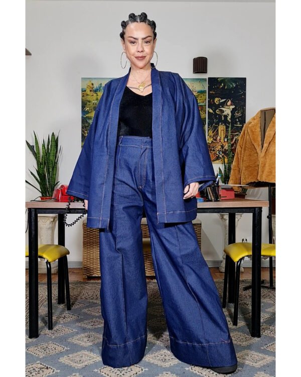 KIMONO YOKO CURTO JEANS - Imagem 4