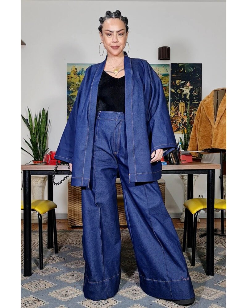 KIMONO YOKO CURTO JEANS - Imagem 4