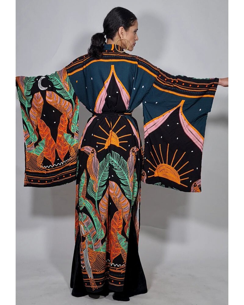 KIMONO TOSHIKO LONGO AURORA - Imagem 2