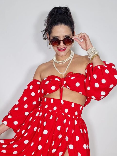 TOP ALCA MANGAS PIN UP