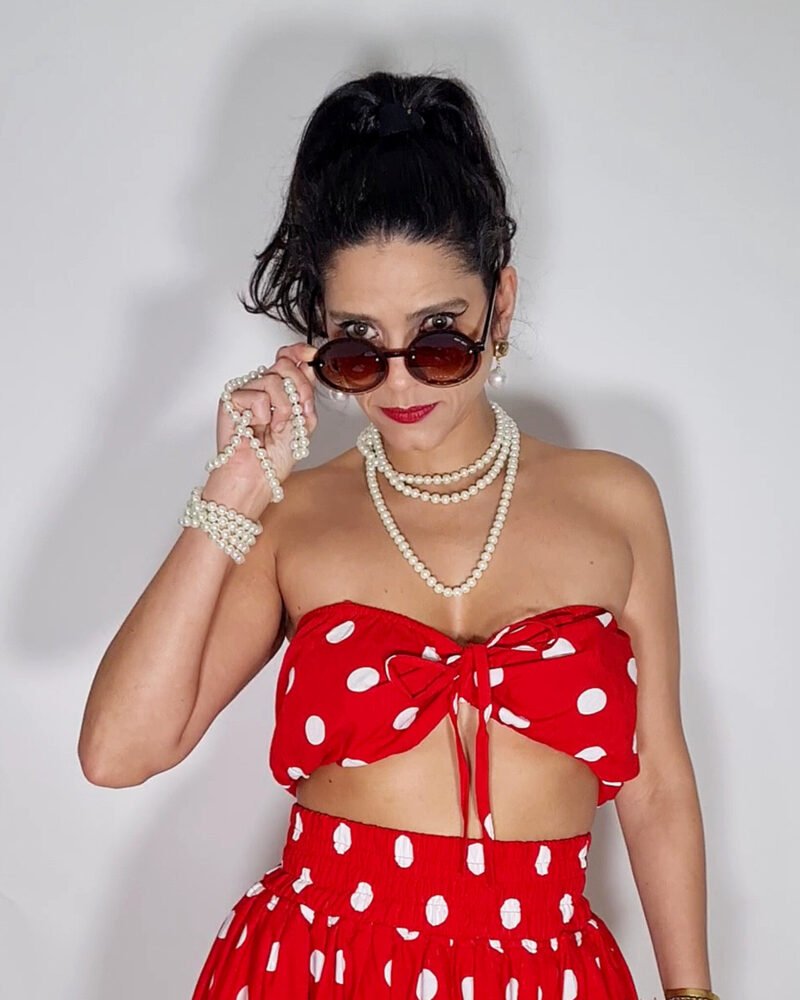 TOP ALCA MANGAS PIN UP - Imagem 3