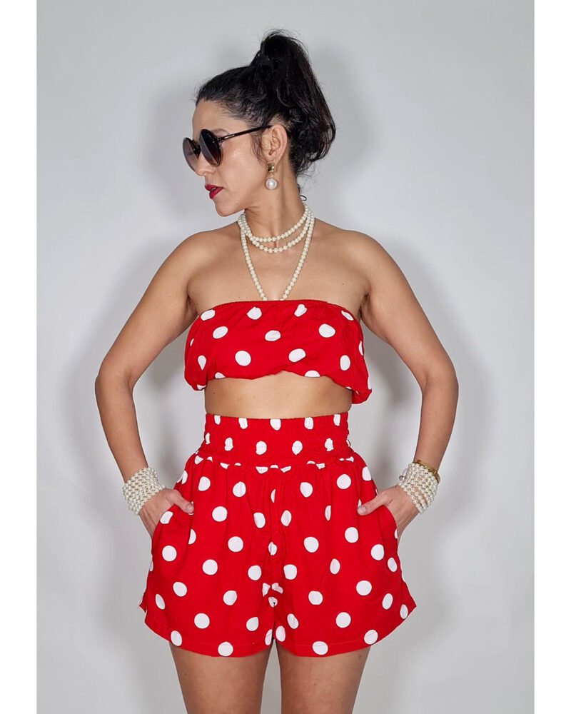 TOP ALCA MANGAS PIN UP - Imagem 5