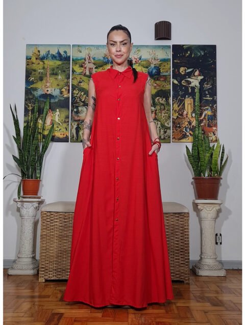 CHEMISIER HELENA VERMELHO