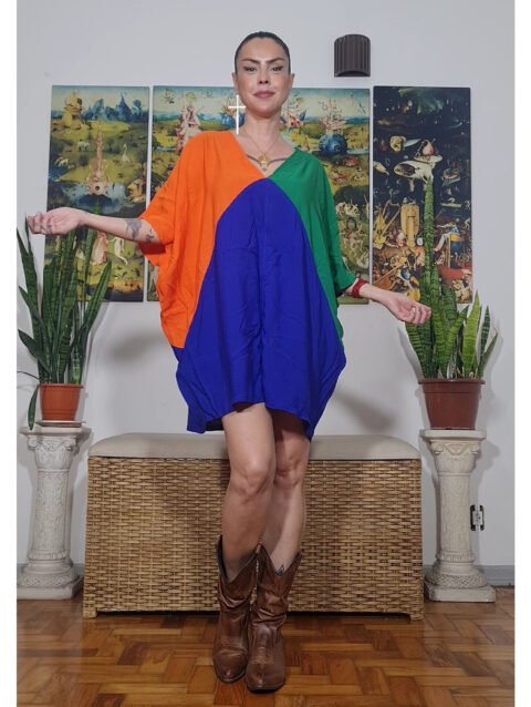 T-ZUDA AZUL, VERDE E LARANJA