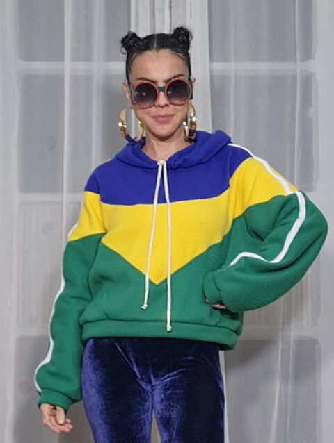 BLUSÃO CURTO BANDEIRA
