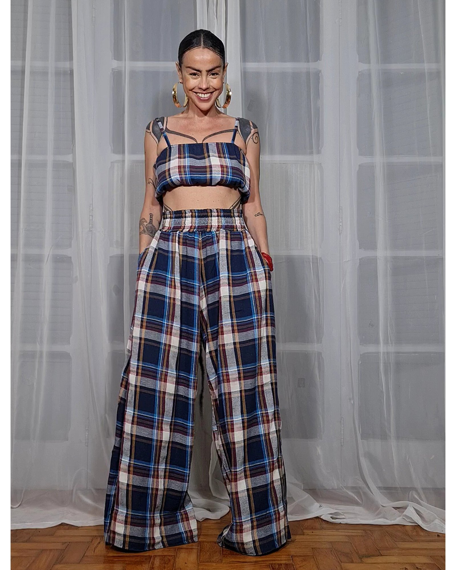 PANTALONA FLANELA XADREZ TEXAS - Imagem 5