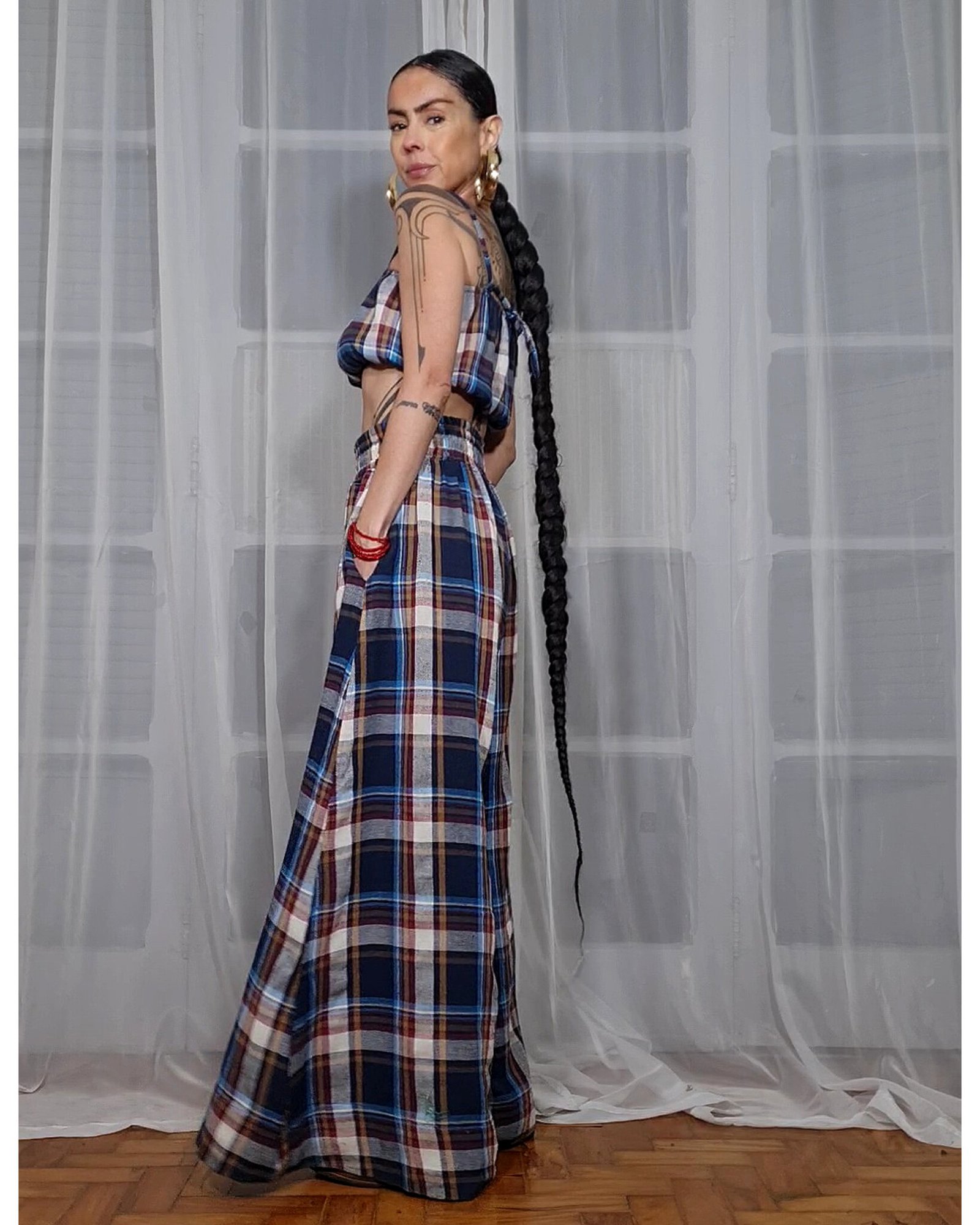 PANTALONA FLANELA XADREZ TEXAS - Imagem 2
