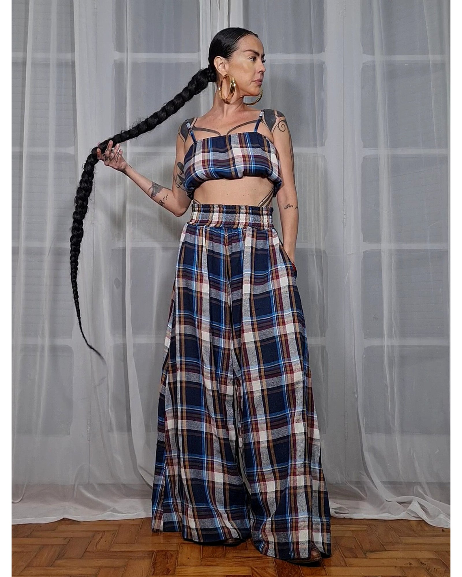 PANTALONA FLANELA XADREZ TEXAS - Imagem 4