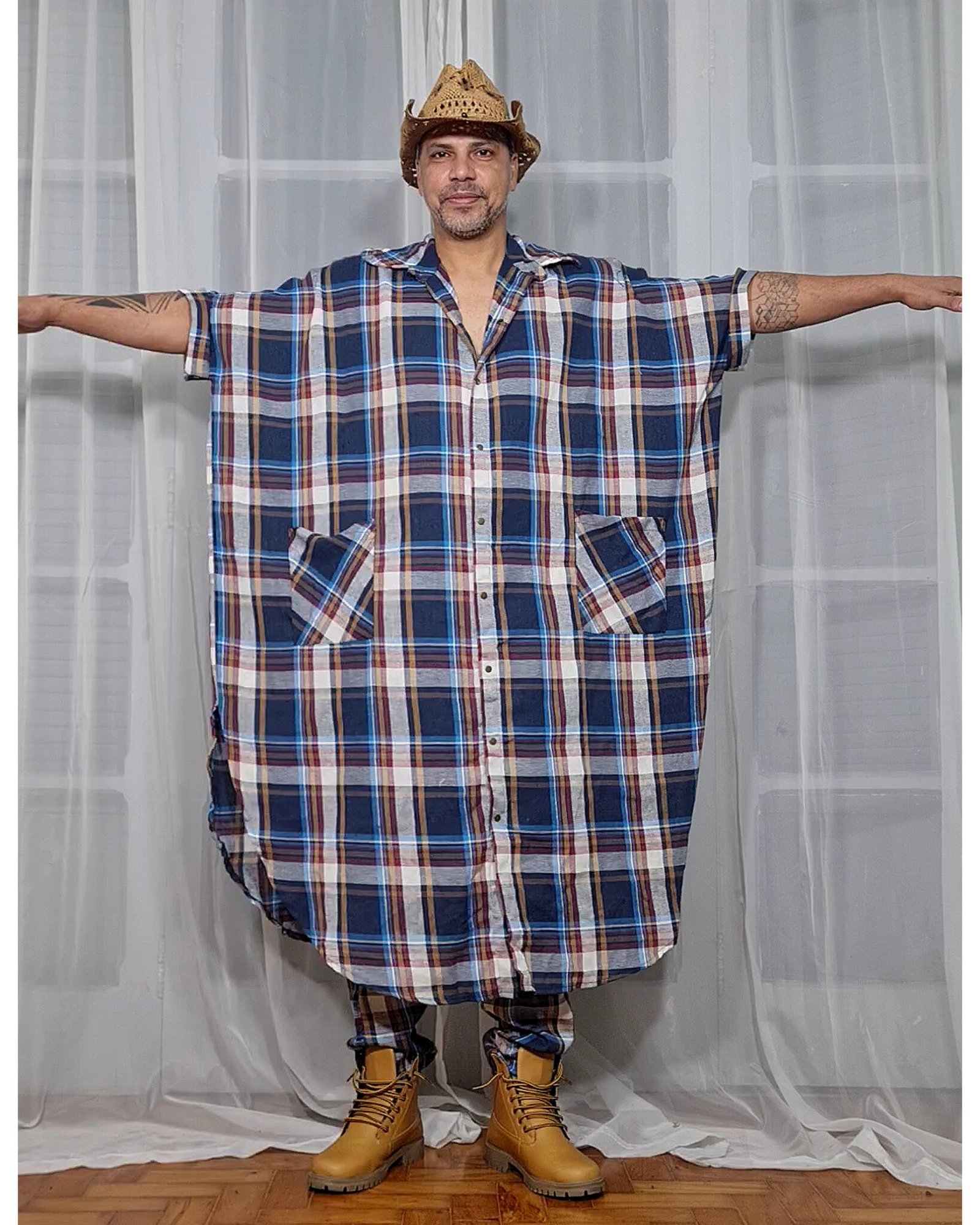 CAMISÃO CRIS LONGO FLANELA XADREZ TEXAS (cópia) - Imagem 6