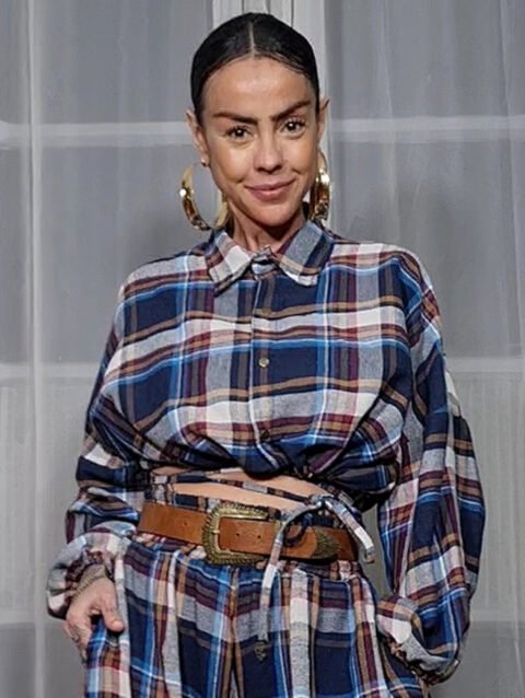 CROPPED FLAVIA FLANELA XADREZ TEXAS